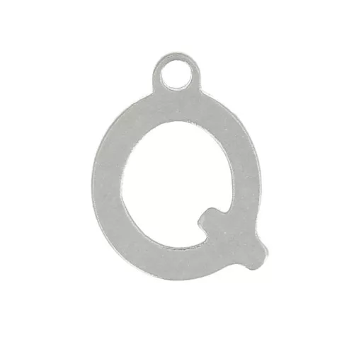 7mm Stainless steel 304 Charm letter alphabet - Q x1