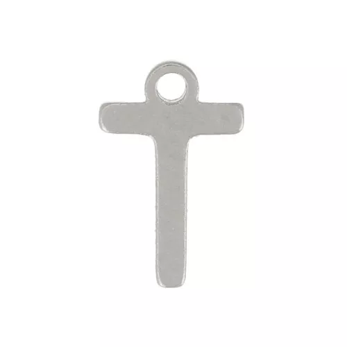 7mm Stainless steel 304 Charm letter alphabet - T x1