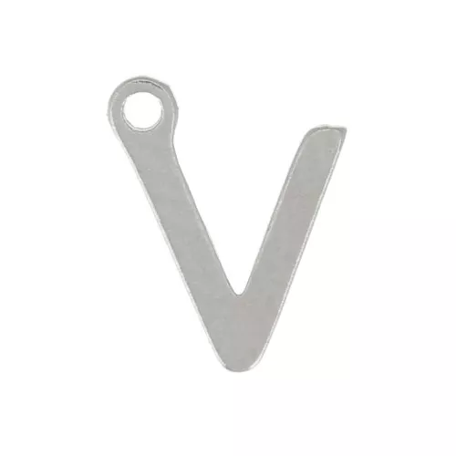 7mm Stainless steel 304 Charm letter alphabet - V x1