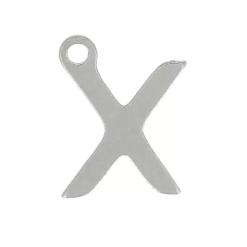 7mm Stainless steel 304 Charm letter alphabet - X x1