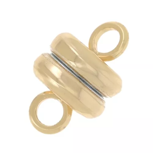 9x6mm Magnetic clasps - Fine gold plated x10
