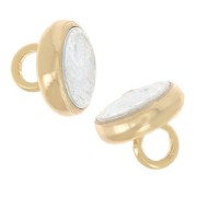 9x6mm Magnetic clasps - Fine gold plated x10