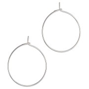 20 mm Hoop Earrings for Decorating - 316L Stainless Steel (40)