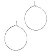 20 mm Hoop Earrings for Decorating - 316L Stainless Steel (40)