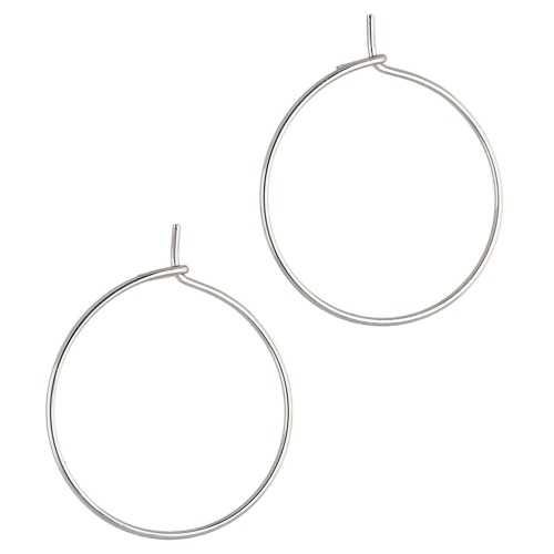 20 mm Hoop Earrings for Decorating - 316L Stainless Steel (40)