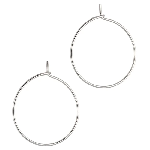20 mm Hoop Earrings for Decorating - 316L Stainless Steel x40