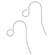 13mm 316L stainless steel earwires x2