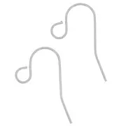 13mm 316L stainless steel earwires x2