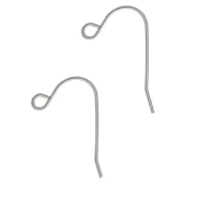 Ear hooks 12 mm - 316L stainless steel x2