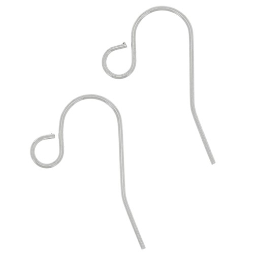 13mm 316L stainless steel earwires x2