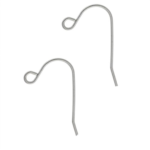Ear hooks 12 mm - 316L stainless steel x2