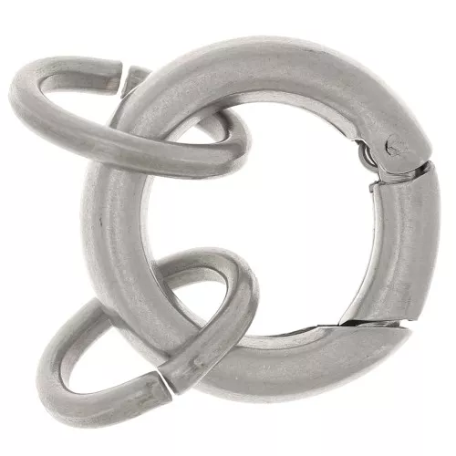 Spring Clasps, 10Pcs 5mm Metal Spring Ring Clasps for Jewelry Making, Silver - Bed Bath & Beyond