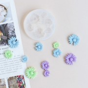 Silicone mold for Chrysanthemum flower cabochons - Transparent x1|raw }}