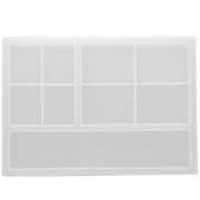 23.5x16.5cm Silicone mold for rectangle tray - Transparent x1|raw }}