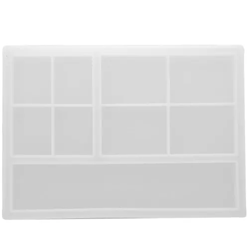 23.5x16.5cm Silicone mold for rectangle tray - Transparent x1