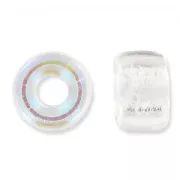 Large hole beads - Pony Beads 6 mm - Preciosa - Crystal AB x15