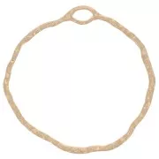 35mm Hammered irregular circle pendant - Satin Gold Tone x1