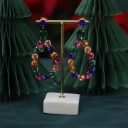 64x34mm drop Pendant for 1088 8mm & cabochon 4120 14x10 mm cabochons - gold x1