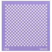 Silk Screen VeroS for polymer clay 90x90 mm - Checkerboard pattern n°184 x1