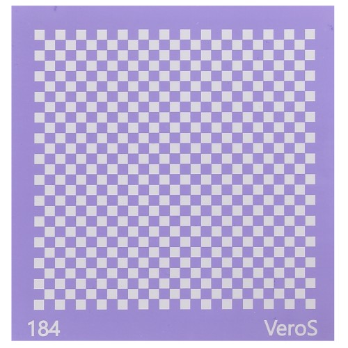 Silk Screen VeroS for polymer clay 90x90 mm - Checkerboard pattern n°184 x1