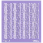 Silk Screen VeroS for polymer clay 90x90 mm - Bamboo pattern 1 n°190_2 x1