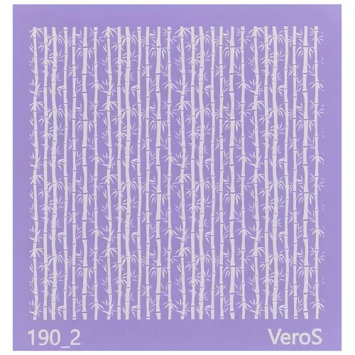 Silk Screen VeroS for polymer clay 90x90 mm - Bamboo pattern 1 n°190_2 x1