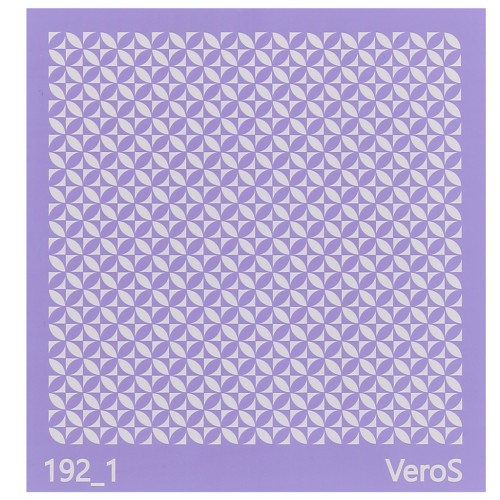 Silk Screen VeroS for polymer clay 90x90 mm - Graphic design n°192_1 x1