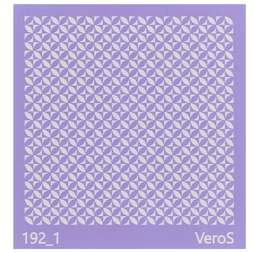 Silk Screen VeroS for polymer clay 90x90 mm - Graphic design n°192_1 x1