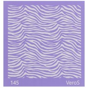 Silk Screen VeroS for polymer clay 90x90 mm - Zebra pattern n°145 x1|raw }}