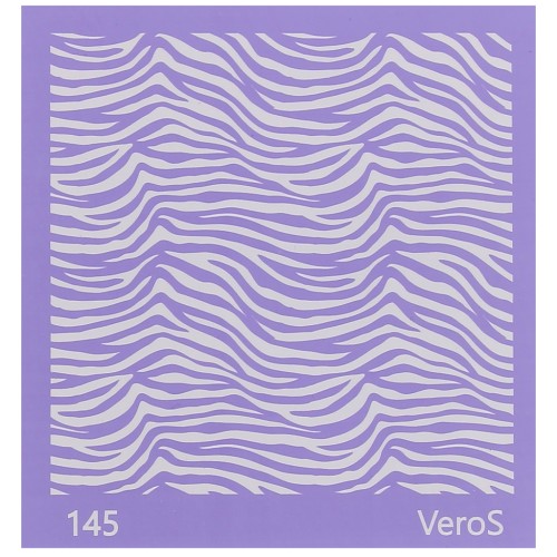 Silk Screen VeroS for polymer clay 90x90 mm - Zebra pattern n°145 x1