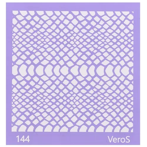 Silk Screen VeroS for polymer clay 90x90 mm - Python pattern n°144 x1