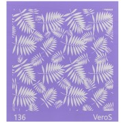 Silk Screen VeroS for polymer clay 90x90 mm - Foliage pattern n°136 x1|raw }}