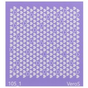Silk Screen VeroS for polymer clay 90x90 mm - Little hearts pattern n°105_1 x1|raw }}