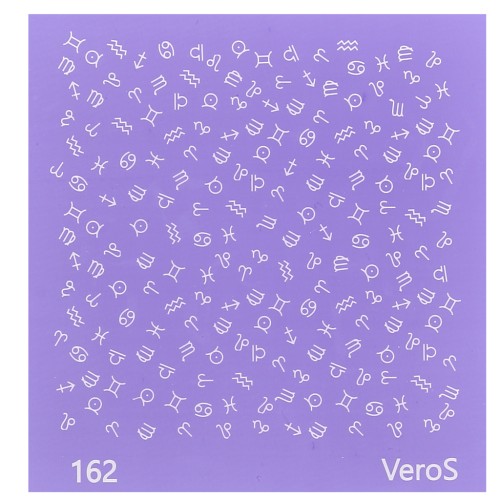 Silk Screen VeroS for polymer clay 90x90 mm - Astrological signs n°162 x1
