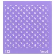 Silk Screen VeroS for polymer clay 90x90 mm - Rainbow pattern n°122 x1