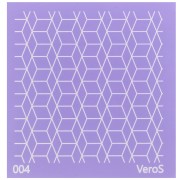90x90mm Silk Screen VeroS for polymer clay - 3D cube pattern n°004 x1|raw }}