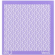 90x90mm Silk Screen VeroS for polymer clay - Fan pattern n°005_2 x1|raw }}