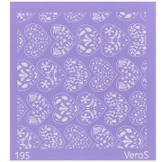 90x90mm Silk Screen VeroS for polymer clay - Flower hearts pattern n°195 x1|raw }}