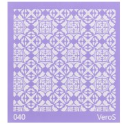 90x90mm Silk Screen VeroS for polymer clay - Cement tile pattern n°040 x1