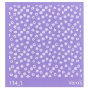 90x90mm Silk Screen VeroS for polymer clay - Little flowers design n°114_1 x1