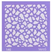 90x90mm Silk Screen VeroS for polymer clay - Cow pattern n°146 x1