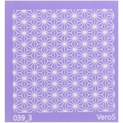 90x90mm Silk Screen VeroS for polymer clay - Japanese star pattern n°039_3 x1|raw }}