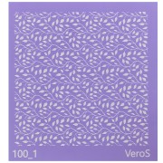 90x90mm Silk Screen VeroS for polymer clay - Foliage pattern 2 n°100_1 x1|raw }}