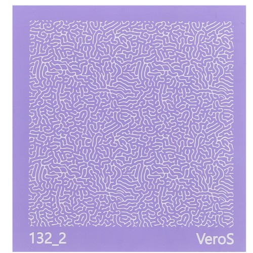 90x90mm Silk Screen VeroS for polymer clay - Abstract pattern n°132_2 x1