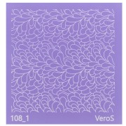 90x90mm Silk Screen VeroS for polymer clay - Wave pattern n°108_1 x1|raw }}