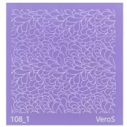 90x90mm Silk Screen VeroS for polymer clay - Wave pattern n°108_1 x1