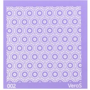 90x90mm Silk Screen VeroS for polymer clay - Rose pattern n°002 x1|raw }}