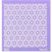 90x90mm Silk Screen VeroS for polymer clay - Rose pattern n°002 x1