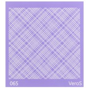 90x90mm Silk Screen VeroS for polymer clay - Irregular lines pattern n°065 x1