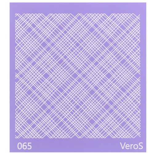 90x90mm Silk Screen VeroS for polymer clay - Irregular lines pattern n°065 x1